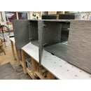 Gravity Trio Large AV Cabinet in Siberian Tiger wood with 2 open cabinet doors - Audinni