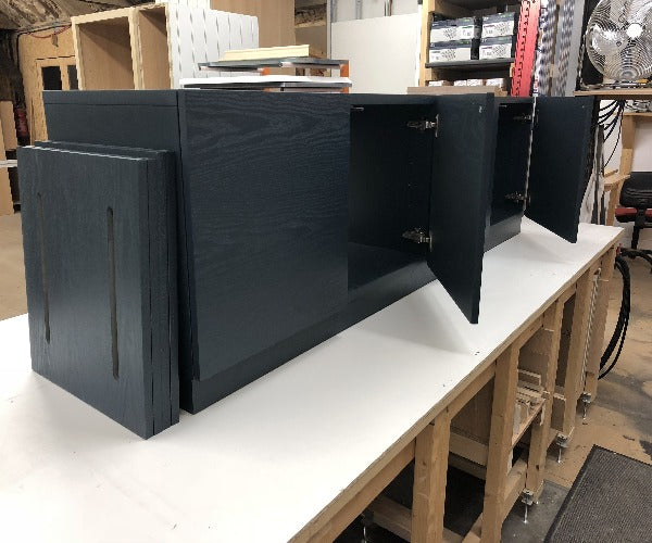 Gravity Quatrro Large AV Cabinet with open doors - Audinni