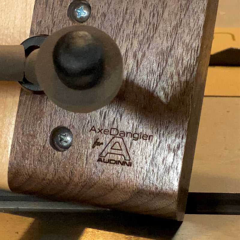 Axe Dangler for Audinni Guitar Mount in walnut hardwood